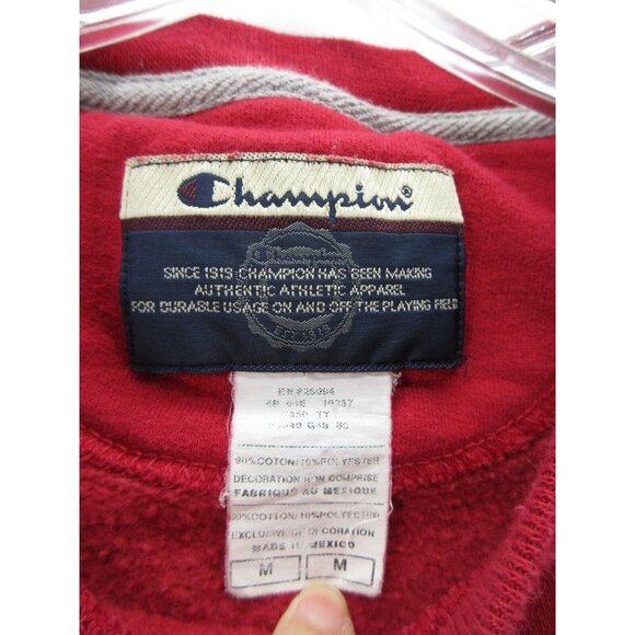 VINTAGE Champion Sweatshirt Medium Pullover Preppy Casual Crewneck 90s - Picture 9 of 10